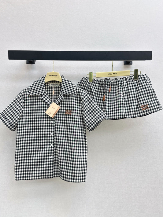 Miu 25ss plaid suit