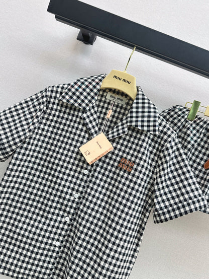 Miu 25ss plaid suit