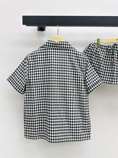 Miu 25ss plaid suit