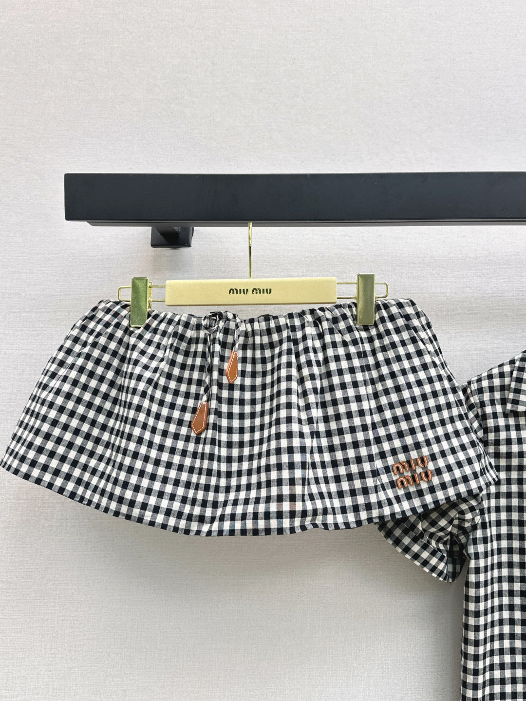 Miu 25ss plaid suit