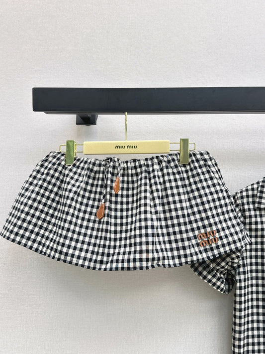 Miu 25ss plaid suit