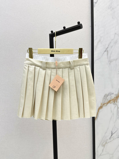 Miu 25ss pleated skirt