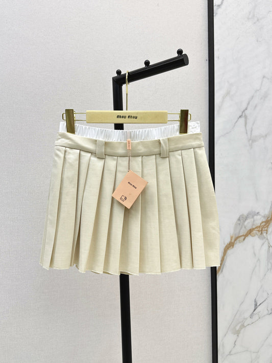 Miu 25ss pleated skirt