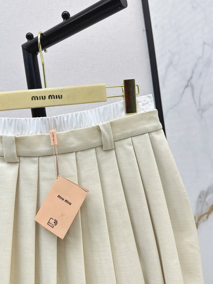 Miu 25ss pleated skirt