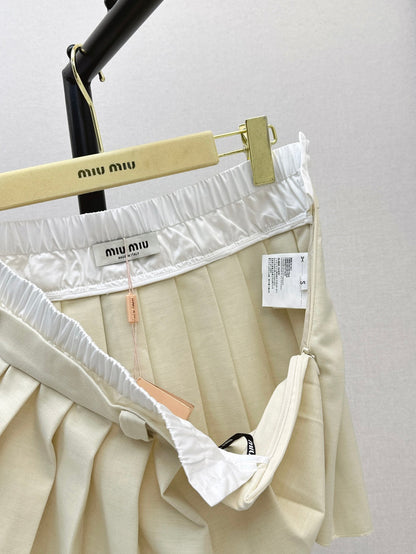 Miu 25ss pleated skirt