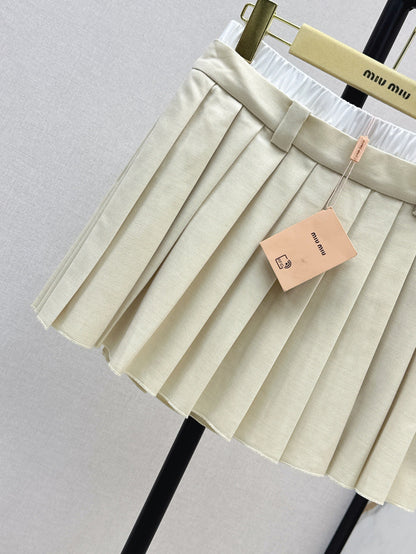 Miu 25ss pleated skirt