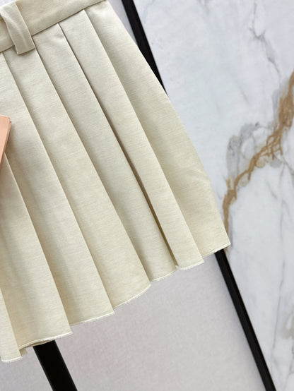 Miu 25ss pleated skirt