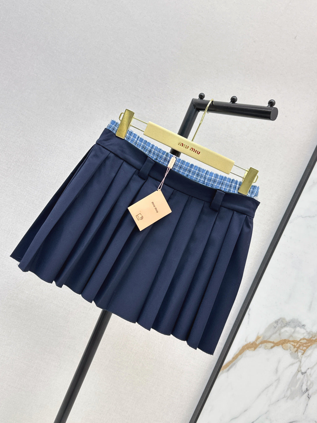 Miu 25ss pleated skirt