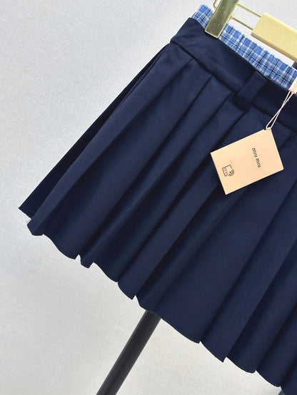 Miu 25ss pleated skirt