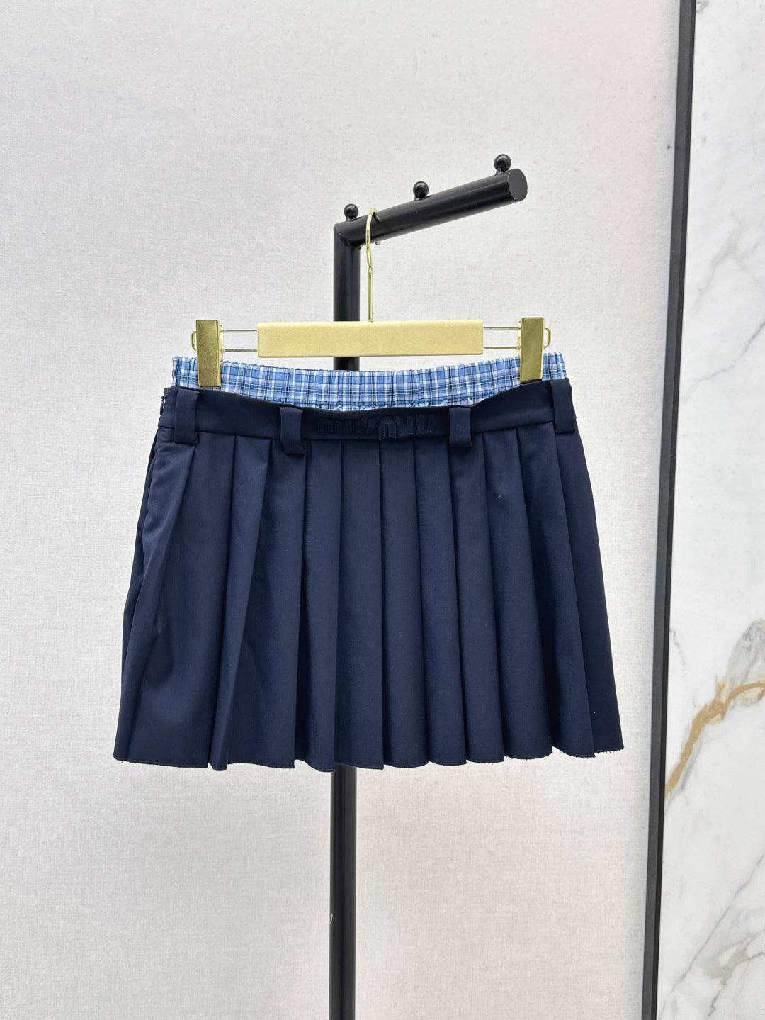 Miu 25ss pleated skirt