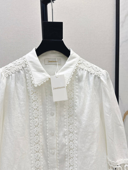 Zimm 25ss lace shirt
