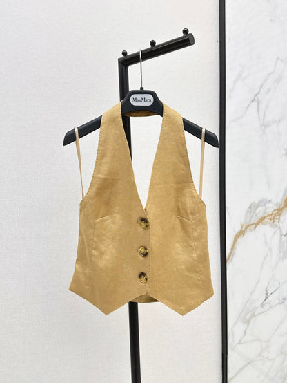 Max 25ss linen vest