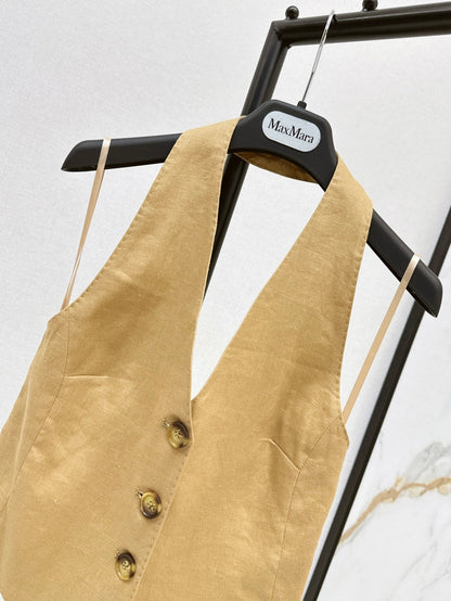 Max 25ss linen vest