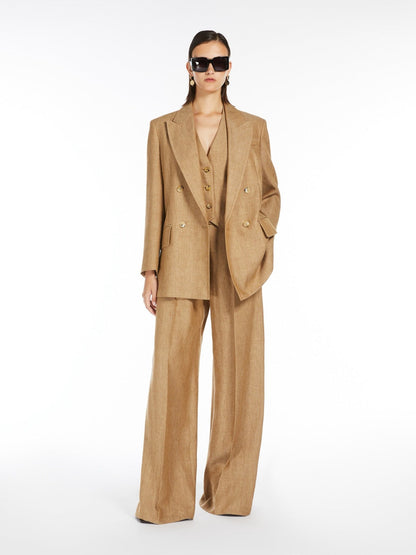 Max 25ss Linen blazer