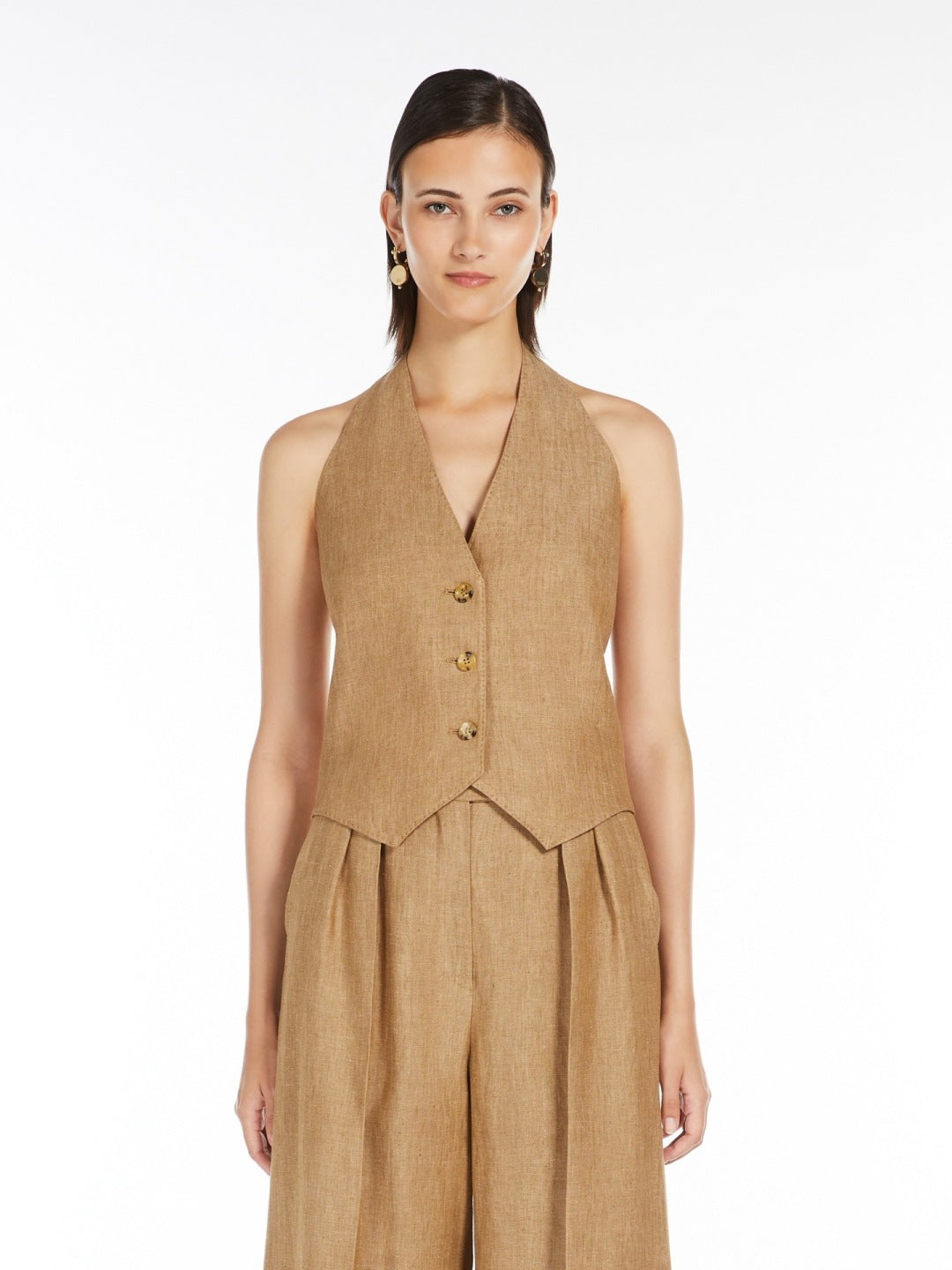Max 25ss linen vest