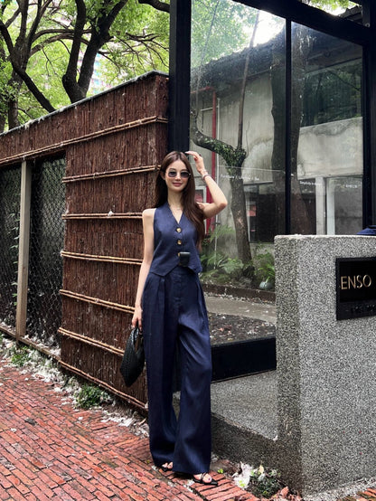 Max 25ss linen vest