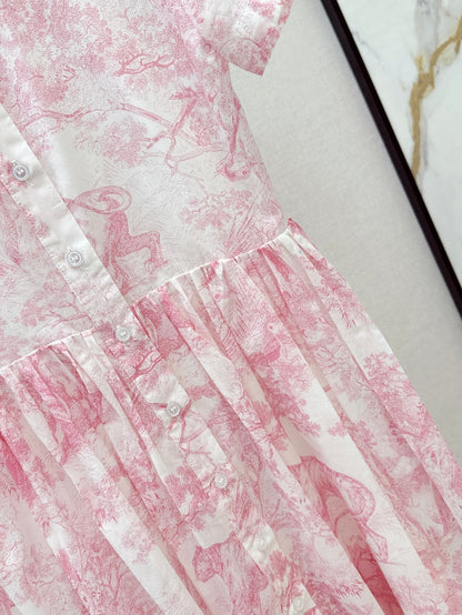 CD 25SS print dress