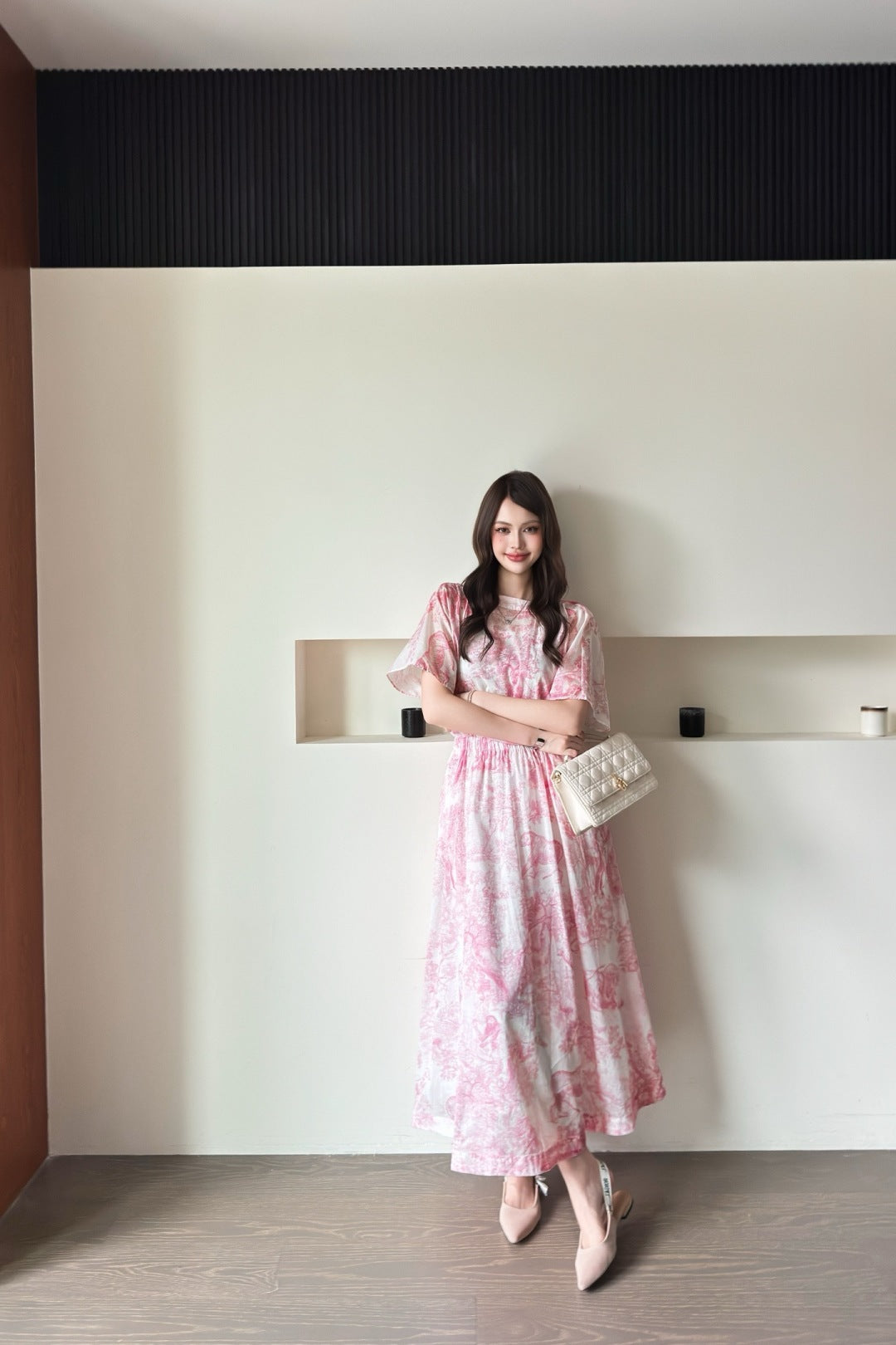 CD 25SS print dress