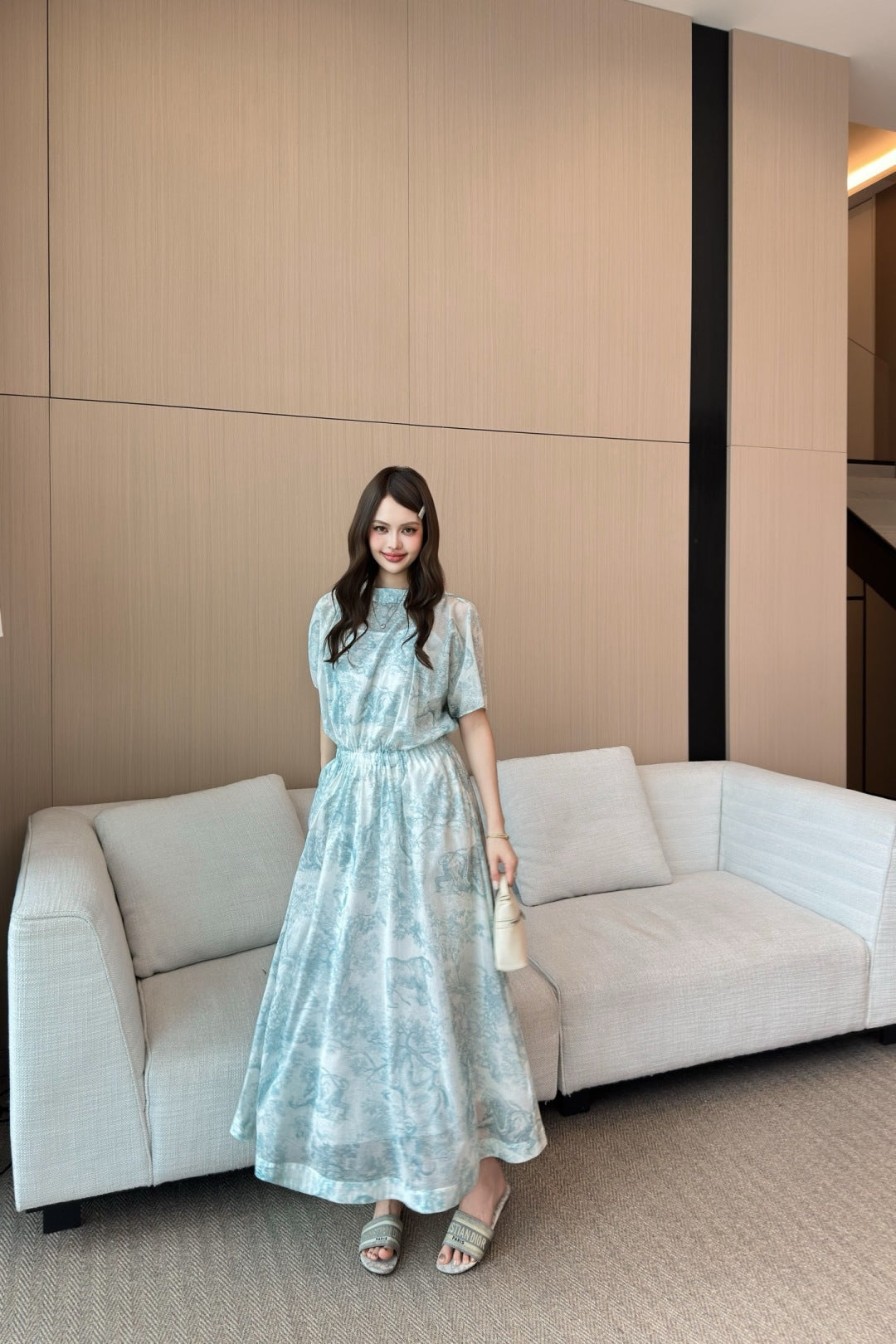 CD 25SS print dress