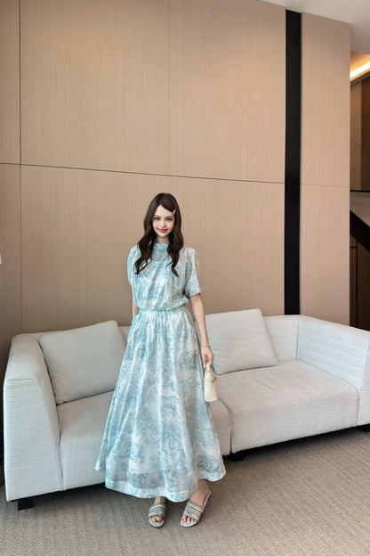CD 25SS print dress