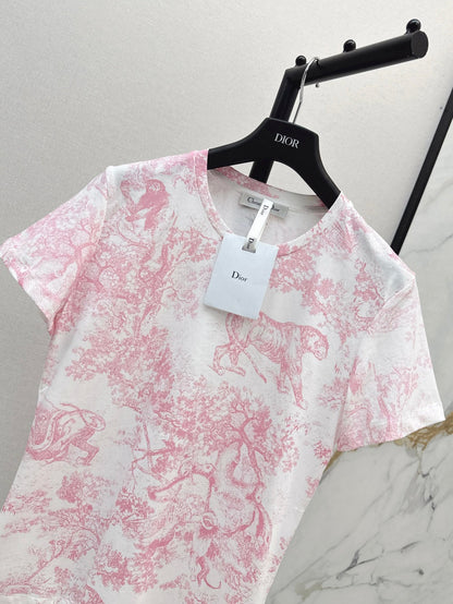 CD 25SS print t-shirt