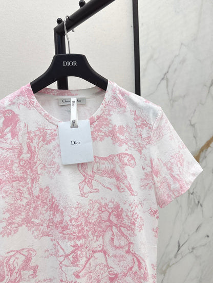 CD 25SS print t-shirt