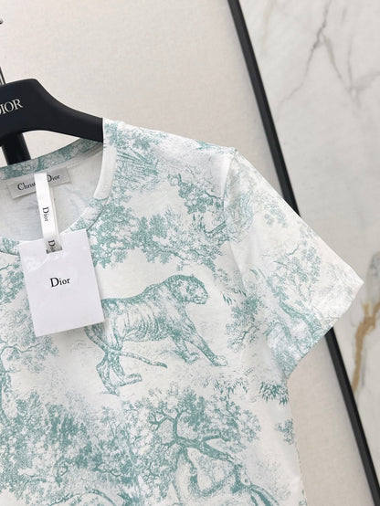 CD 25SS print t-shirt