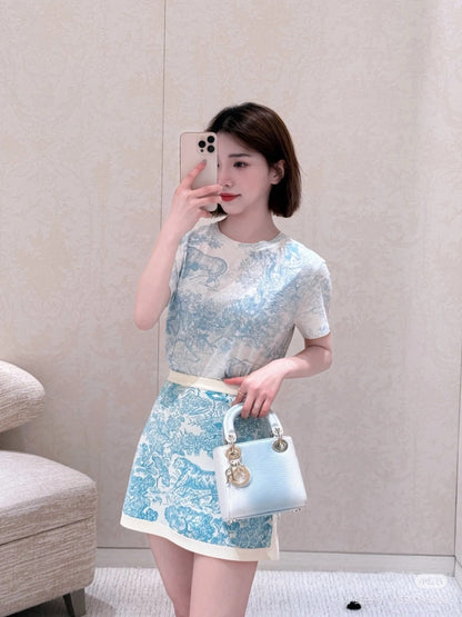 CD 25SS print t-shirt