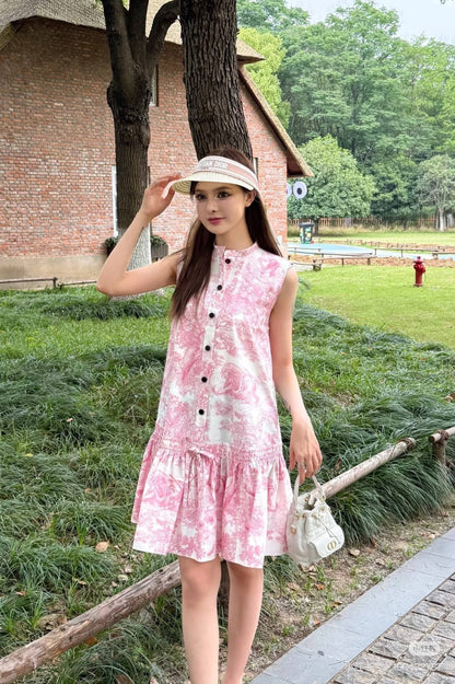 CD 25SS print dress