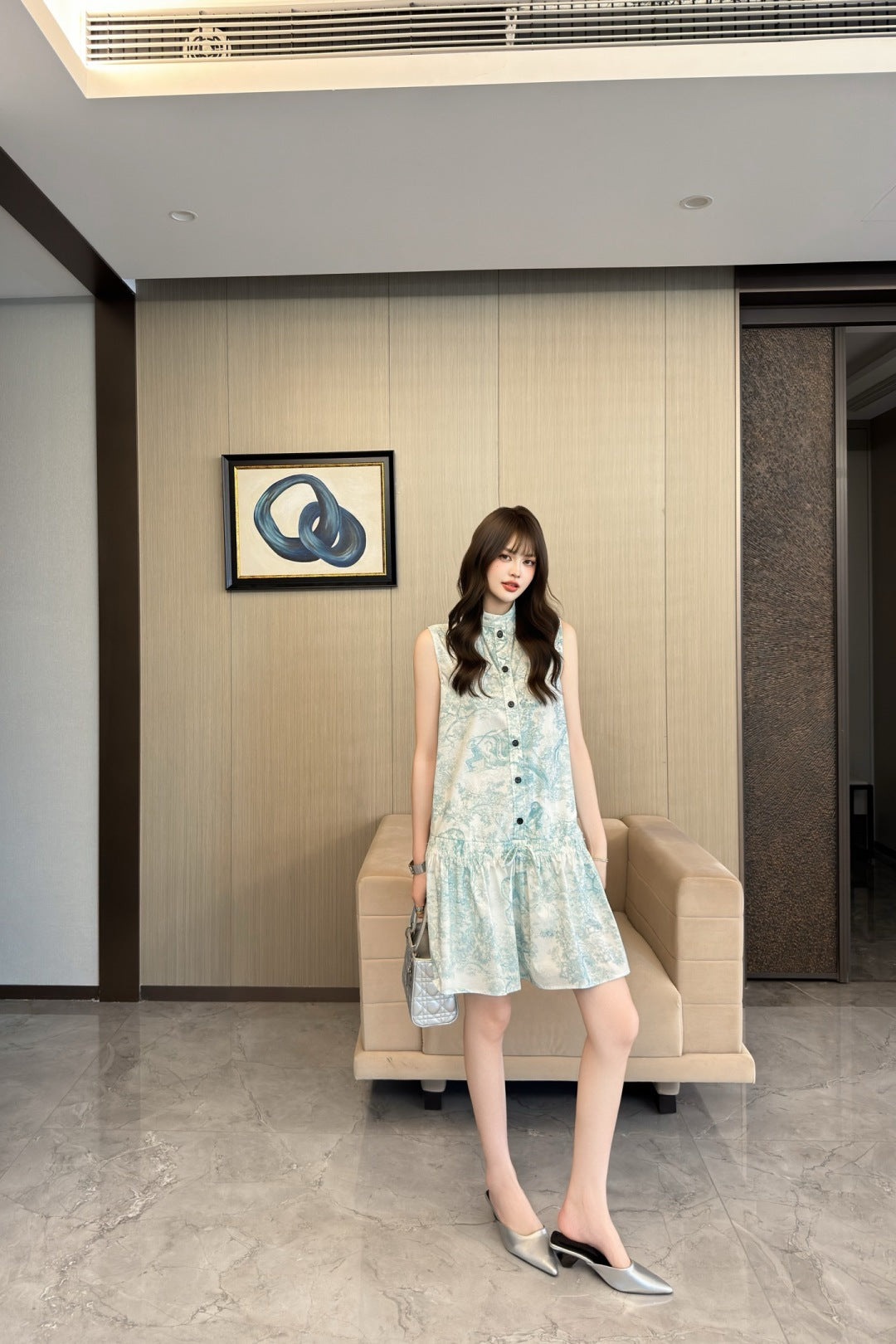CD 25SS print dress