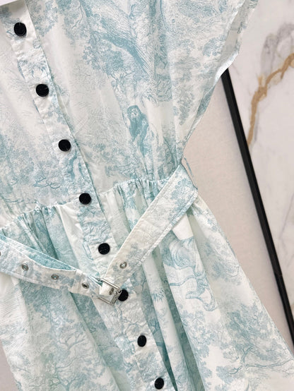 CD 25SS print dress