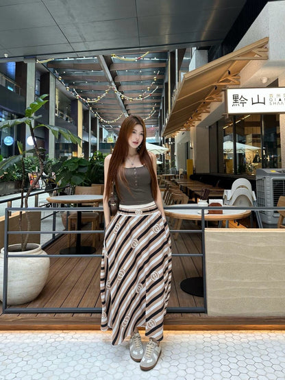 Guc 25ss print skirt