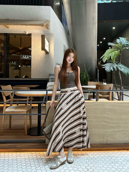 Guc 25ss print skirt