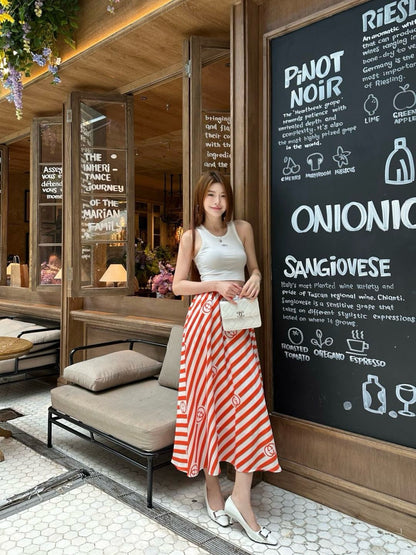 Guc 25ss print skirt