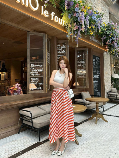 Guc 25ss print skirt