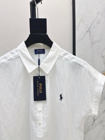 Ral 25ss Linen polo shirt
