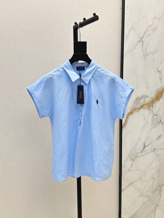 Ral 25ss linen polo shirt