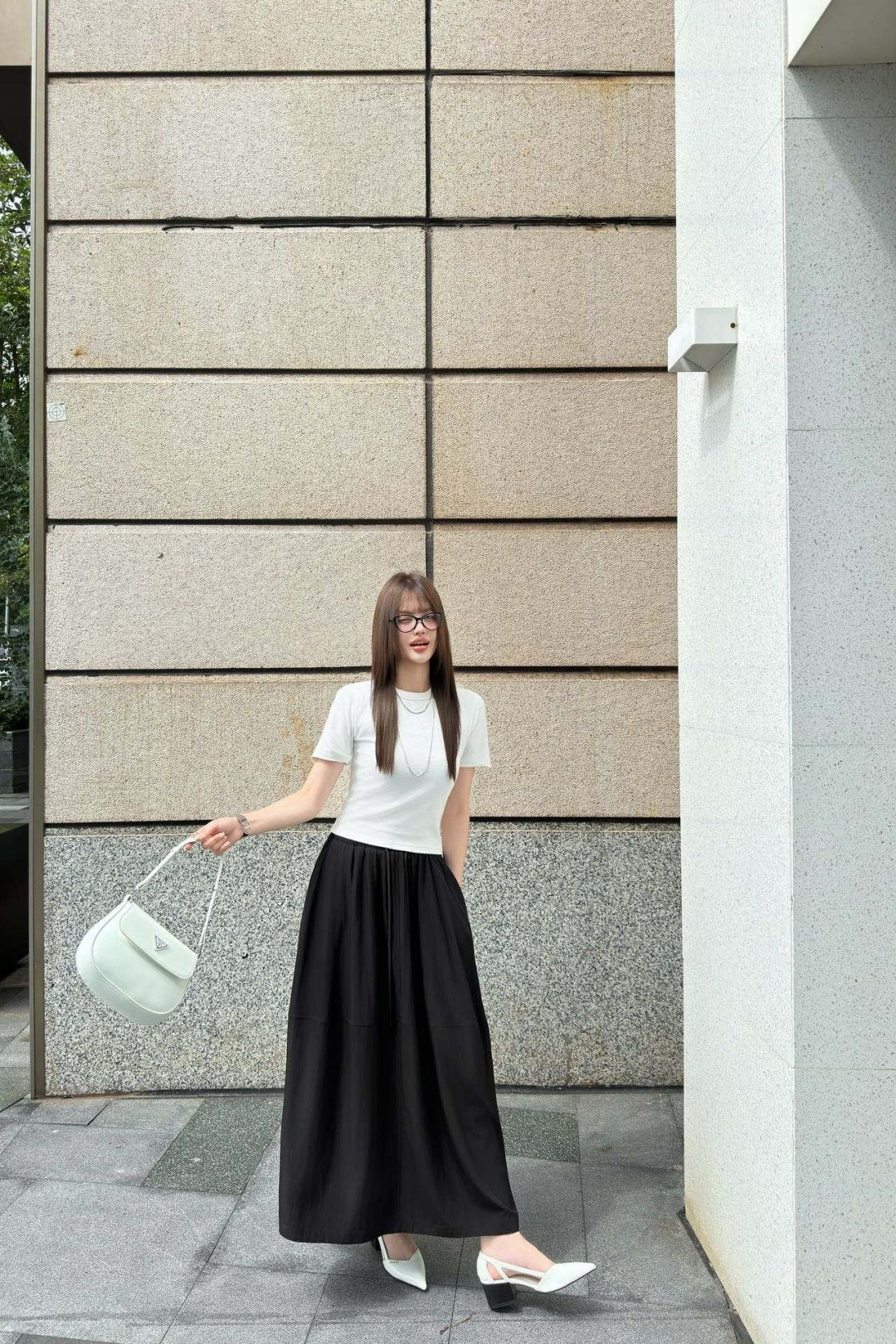 Pra 25ss drawstring skirt