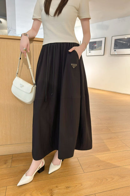 Pra 25ss drawstring skirt