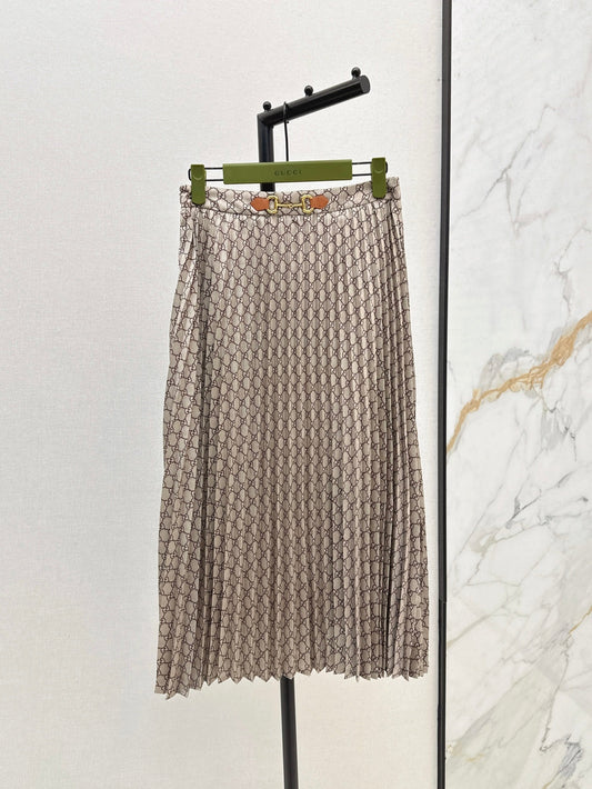 Guc 25ss print skirt