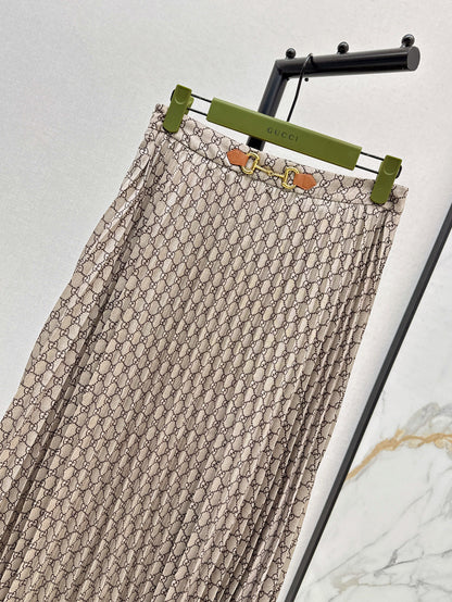 Guc 25ss print skirt