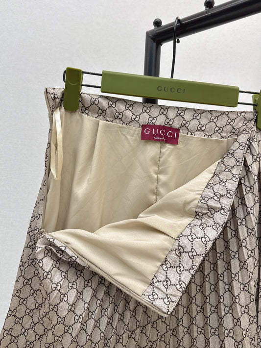 Guc 25ss print skirt