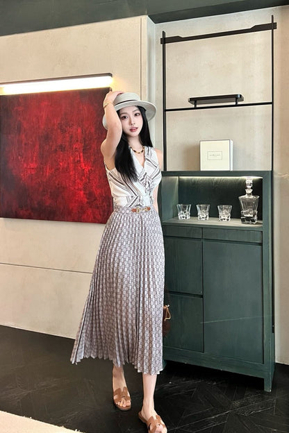 Guc 25ss print skirt