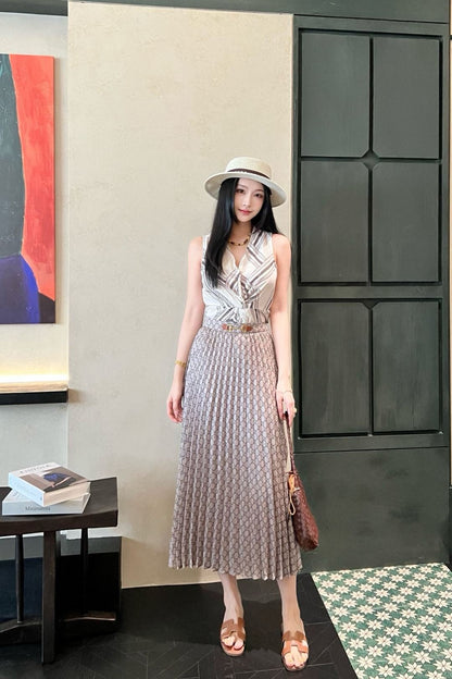 Guc 25ss print skirt