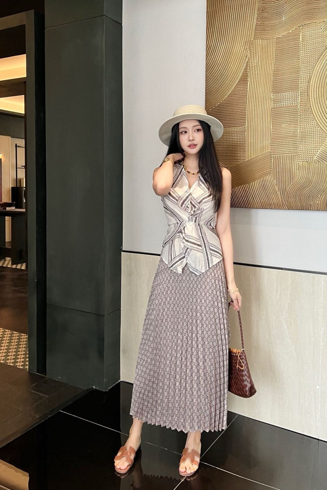 Guc 25ss print skirt
