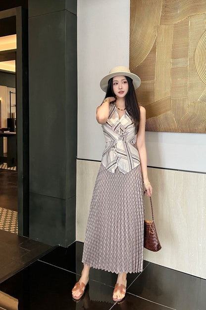 Guc 25ss print skirt