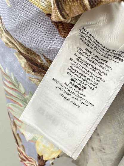 Zimm 25ss print linen skirt