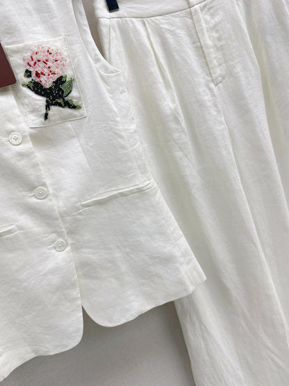Loro 25ss linen suit