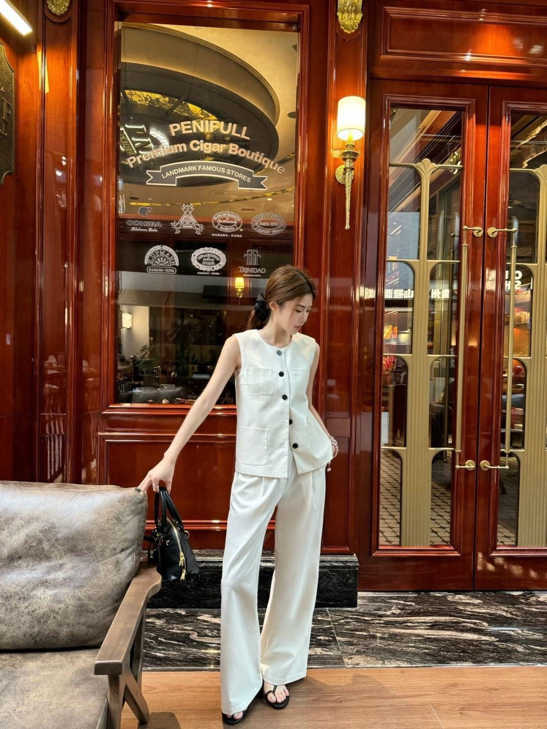 Loro 25ss vest pants set