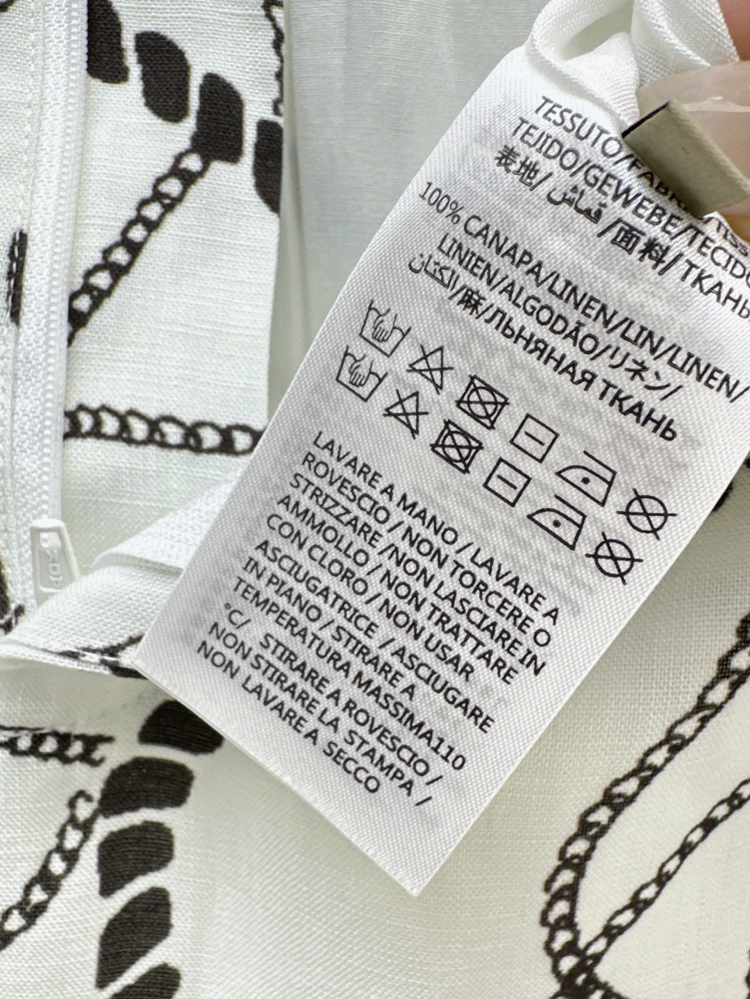 Herm 25ss linen print short